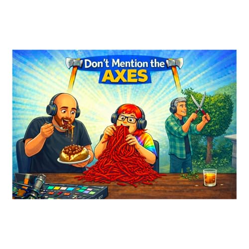 Baked potatoes, red vines and Topiary