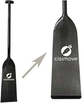 IDBF Approved Upgrade Fiberglass Dragon Boat Paddle Carbon Fiber Blades with Tip Guard Protector