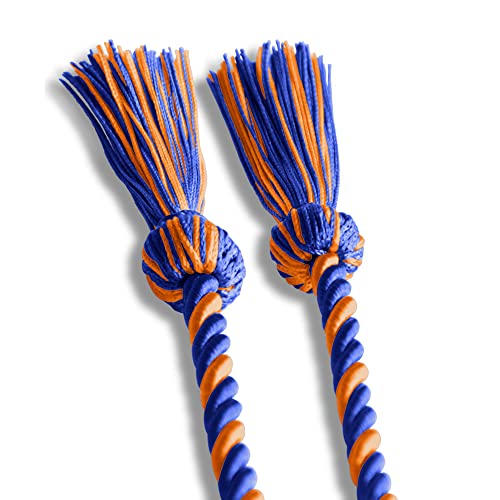 Image of Endea Graduation Single Honor Cord Two-Color (Royal Blue /Orange)