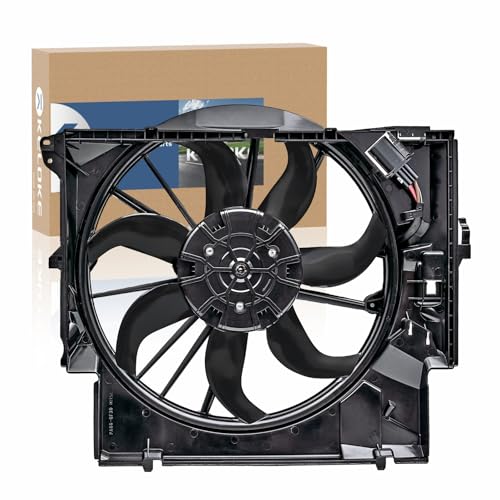 KELOKE Engine Radiator Cooling Fan Assembly Compatible with BMW 335i