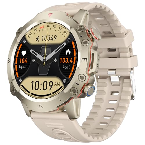 JIWMYIN ZW48 - Reloj inteligente para hombre (contestar/marcar llamadas), reloj inteligente de fitness para mujer, monitoreo del sueño, calorías de pasos, indicación de información de llamadas,