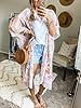 Flowy Long Floral Kimono Cover Up Tops Womens Summ... #2