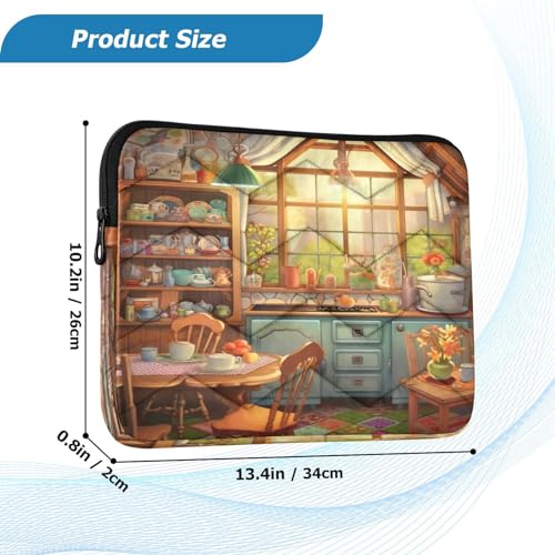 Funda para portátil con diseño Cartoon House 13-14 pulg impermeable miniatura 3