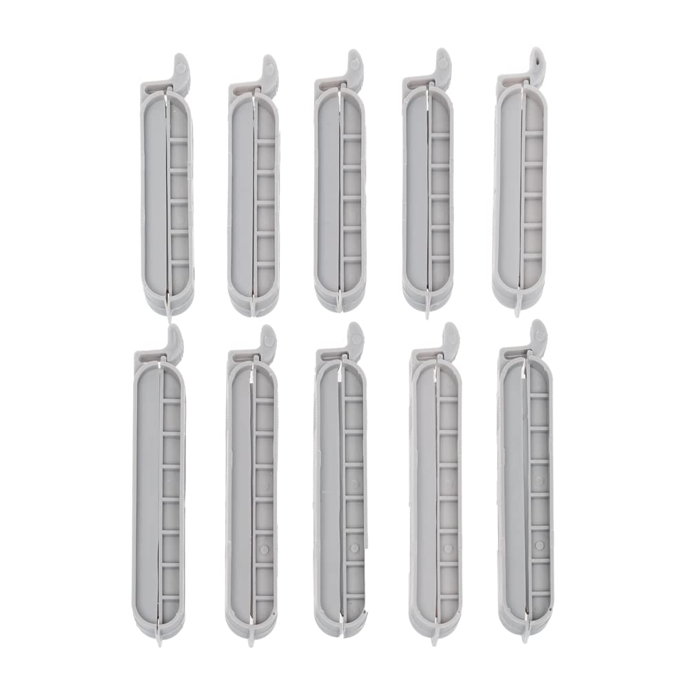 Invero 10 Pack Of Reusable Food Bag Clips Ideal For Sealing Bags In Fridge, Freezer Or Cupboards For Snacks, Treats, Frozen Foods And More - Keeps Food Fresh