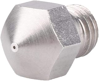 MK10 Extruder Nozzle, Stainless Steel Extruder Nozzle, 10PCS M7 Thread Metal Material for 3D Printer Accessories for 3D Printer