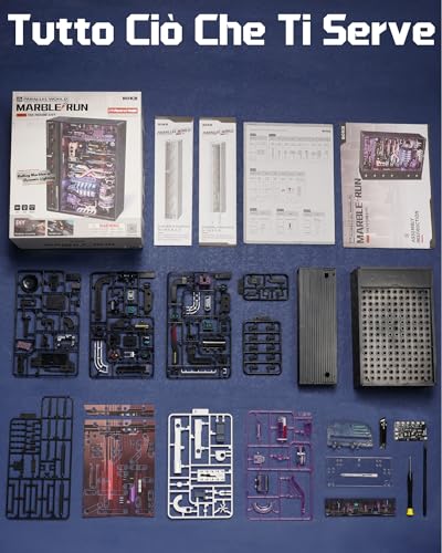 Puzzle 3D The Future City Piste da Corsa Cyberpunk Rompicapo Modellismo da Costruire Adulti Idee Regalo Steampunk Setup Gaming Scrivania Parallel World MR02S - Gadget - Immagine 8