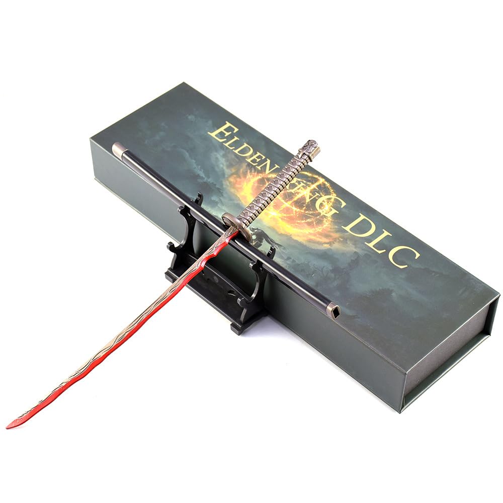 VNVFJKLO Game prop model, Mini Katana Ornaments with Display Stand, Desk Decoration Game Collection Gifts for Gamers & Fans