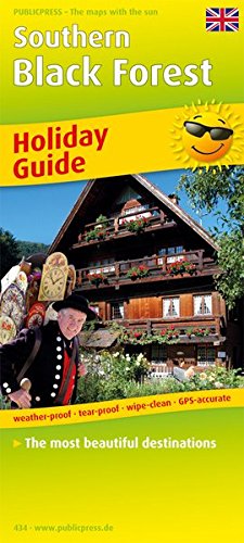 Southern Black Forest 1 : 170 000: Holiday Guide with the most beautiful destinations, weather-proof, tear-proof, wipe-clean, GPS-accurate. 1 : 170 000