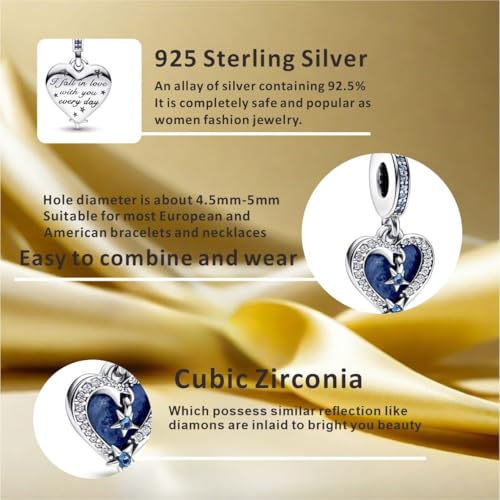 Image of Mom Family Charms Bead for Bracelets and Necklaces Jewelry Charm for Women Valentine Mother's Day