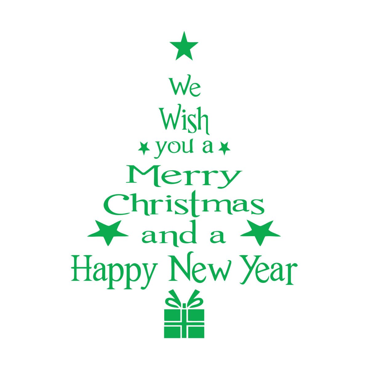 Merry Xmas and Happy New Year DIY wall Sticker Home Windows Store Glass remoeable Wall Decal Home Decoration Vinyl Decals Large - 49x67cm โ image 1