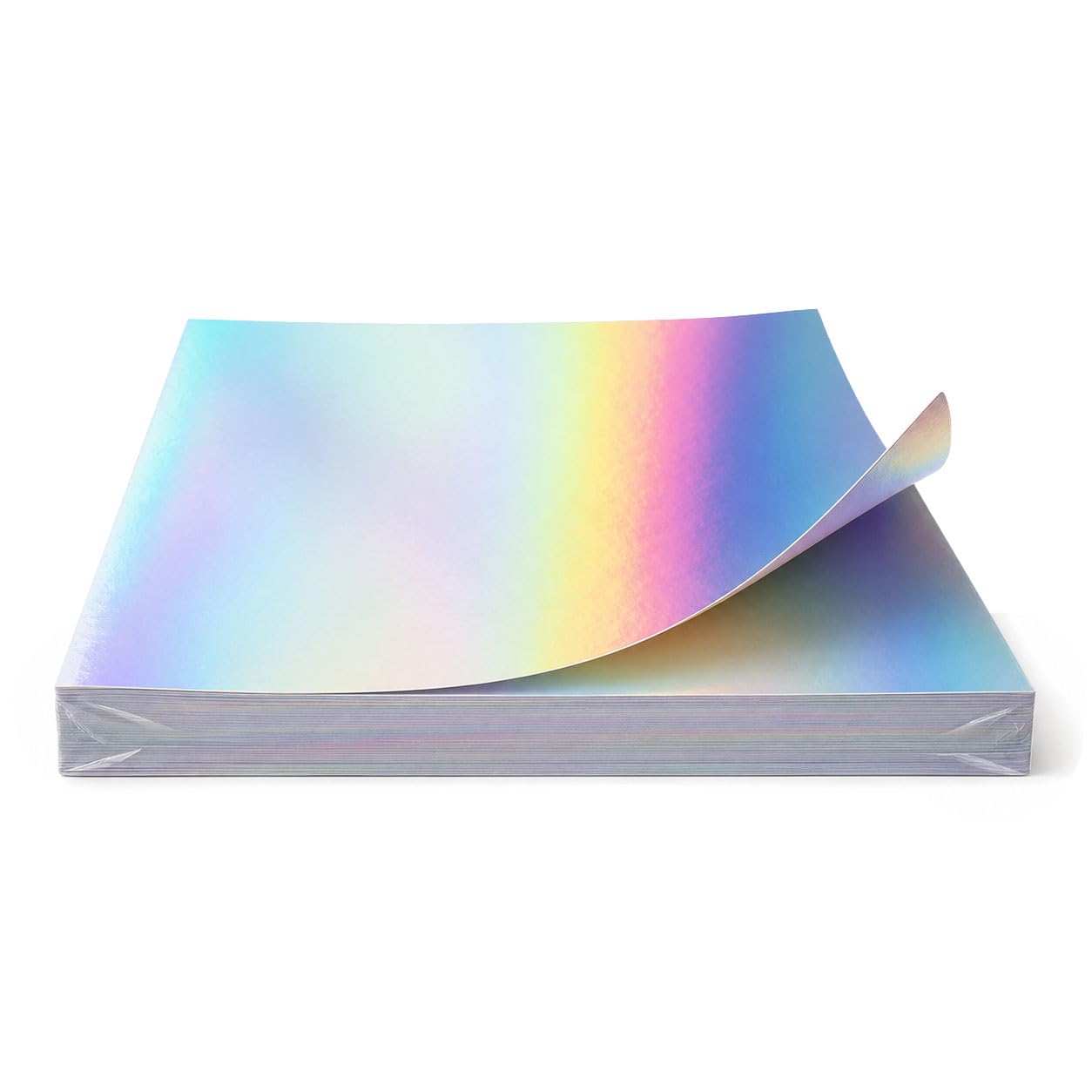 JamJar Print A4 Rainbow Mirror Card 140gsm, 40 Sheets, Reflective Finish Cardstock