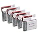 Goolsky 5pcs 3.7V 300mAh Li-po de la batería con 5 en 1 Cargador de batería para FQ777 FQ17W RC FPV Drone GoolRC T15 Quadcopter