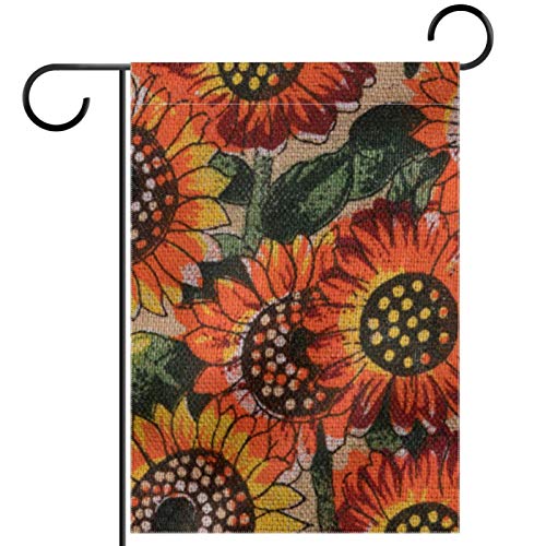 Drapeau de jardin tournesol double face pour remplacer les décors qui ternissent