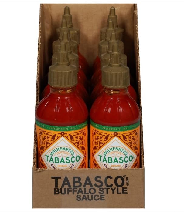 TABASCO Brand Buffalo Style Salsa, 8.6 onzas líquidas (paquete de 8)