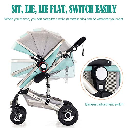 Reissysteem 3 In 1, Kinderwagen, Baby-reissysteem, Kinderwagen 3 In 1 Draagbare Baby Kinderwagen Reissysteem Hoge… - Afbeelding 3