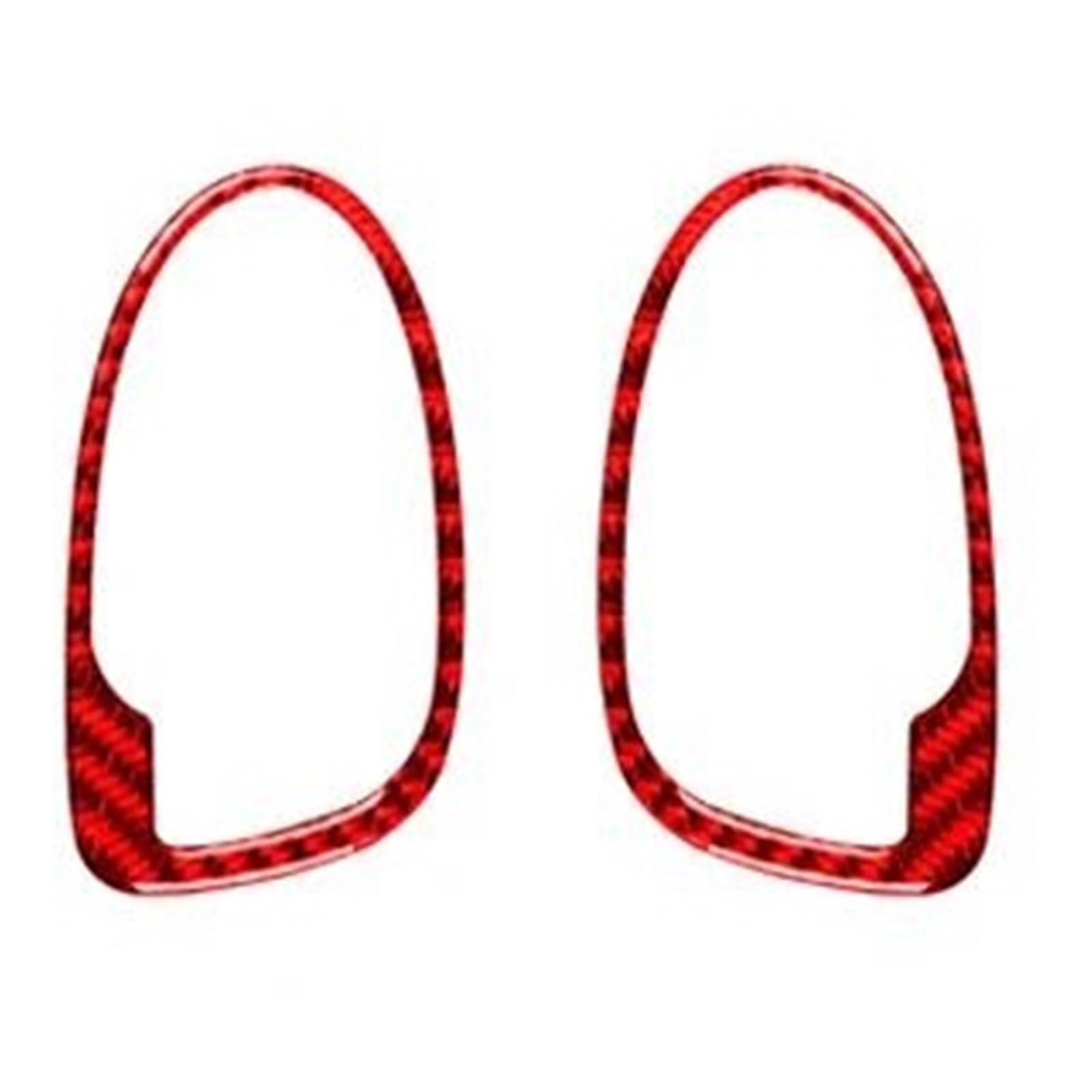 PYPFQUMQGR Car Door Handle Frame Carbon Fiber Sticker for Toyota for Yaris 2006 2007 2008 2009 2010 2011 LHD RHD(Red Carbon)