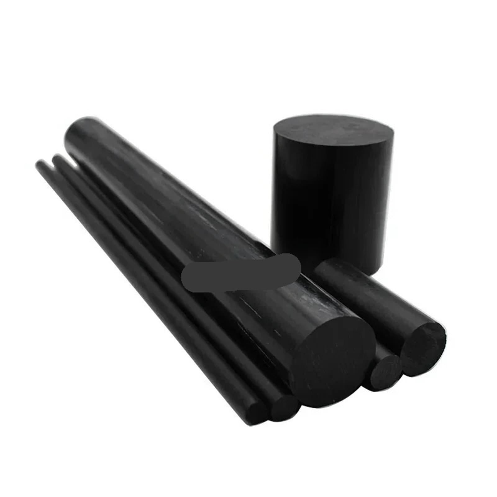 Nylon Rundstab Länge 500 mm, schwarzer Nylon-Vollkunststoffstab, PA6-Stange, runder Durchmesser, 3 bis 120, Billet-Abstandshalter, verschiedene Größen(40mm 1pc)