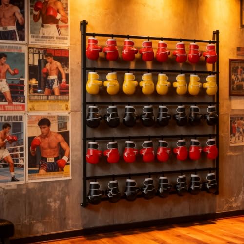 Support Mural pour Gants de Boxe, boîte métallique pour séchage de Gants, Peut contenir 20 Paires, pour Salle de Sport, Maison, Salle d'entraînement, Centre Commercial, Salle de Taekwondo