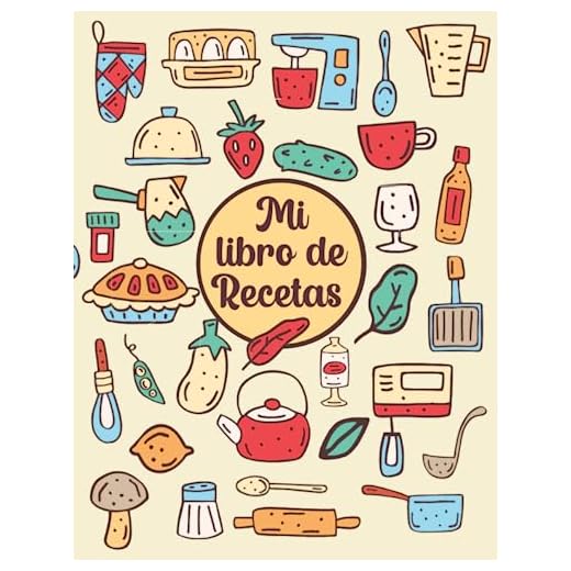Mi libro de recetas: Libro de cocina para apuntar tus 100 platos preferidos | Formato A4