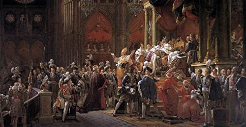 Affiche le couronnement de Charles X François Gérard poster décoration salon 60x90cm