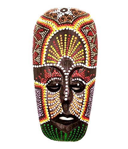 Masque en Bois Ethnique Décoration Statue Africain Tribal Totem Aborigène