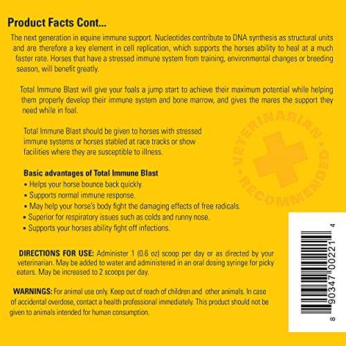 Ramard Total Prebiotic And Probiotic Equine Formula & Total Immune Blast — Advanced Digestive Health Supplement For Foals And Adult Horses — Equine Immune Support, Horse Vitamin And Supplement Powder #TOP6
