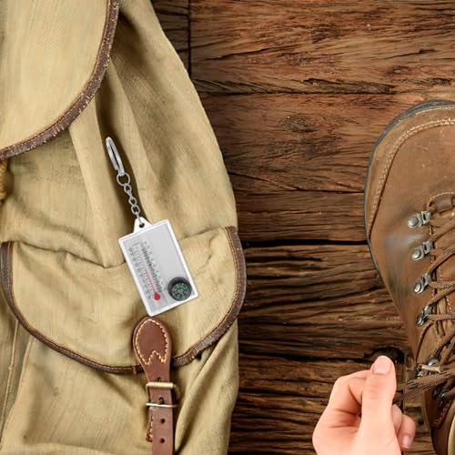 POPETPOP 2 piezas brújula con termómetro para senderismo miniatura 6