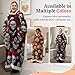 Huahomehui ZXIMU Blanket Hoodie, Wearable Blanket Extra Long Hoodie Blanket for Women Comfy Snugaies for women.(Skull) 2