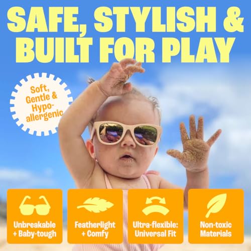 Polarized Baby Sunglasses With Strap - Unbreakable Flexible Infant Sunglasses For Toddlers Newborns 0-24 Months 6