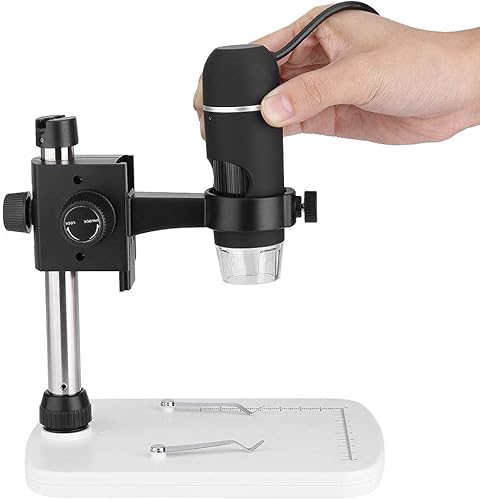 Miniatura 3 de Cámara de inspección USB HD del PDA del microscopio digital, soporte profesional de la medida del microscopio digital LED del microscopio