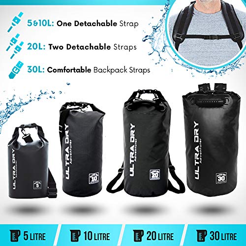 Premium Waterproof Bag, Sack with Phone Dry Bag and Long Adjustable Shoulder Strap Included - Image 2