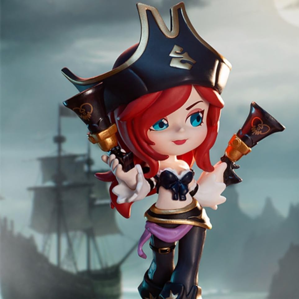 Miniatura 1 de Eague of Legends Serie LOL Escultura Edición Limitada 3.3 in toyExclusive Miss Fortune con Coleccionar Muñecas Modelo PVC Material Colección Juguete