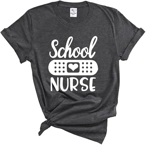 Camisa de enfermera escolar - Camiseta RN para mujer, bonita camisa para enfermeras, para enfermera, regalo para la semana de enfermeras