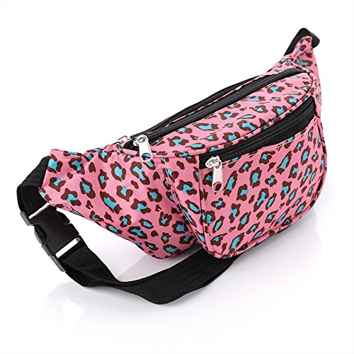 Allsorts® Pink Leopard Print Bum Bag / Fanny Pack - Festivals /Club Wear/ Holiday Wear