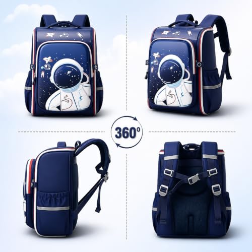 Umadiya 3D Stylish Backpack for School Kids, 3D Astronaut School Bag - Image 4