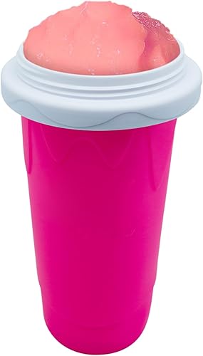 Miniatura 8 de Slushy Maker - Taza para hacer granizados con tapa y pajitas para todas las edades (rojo)