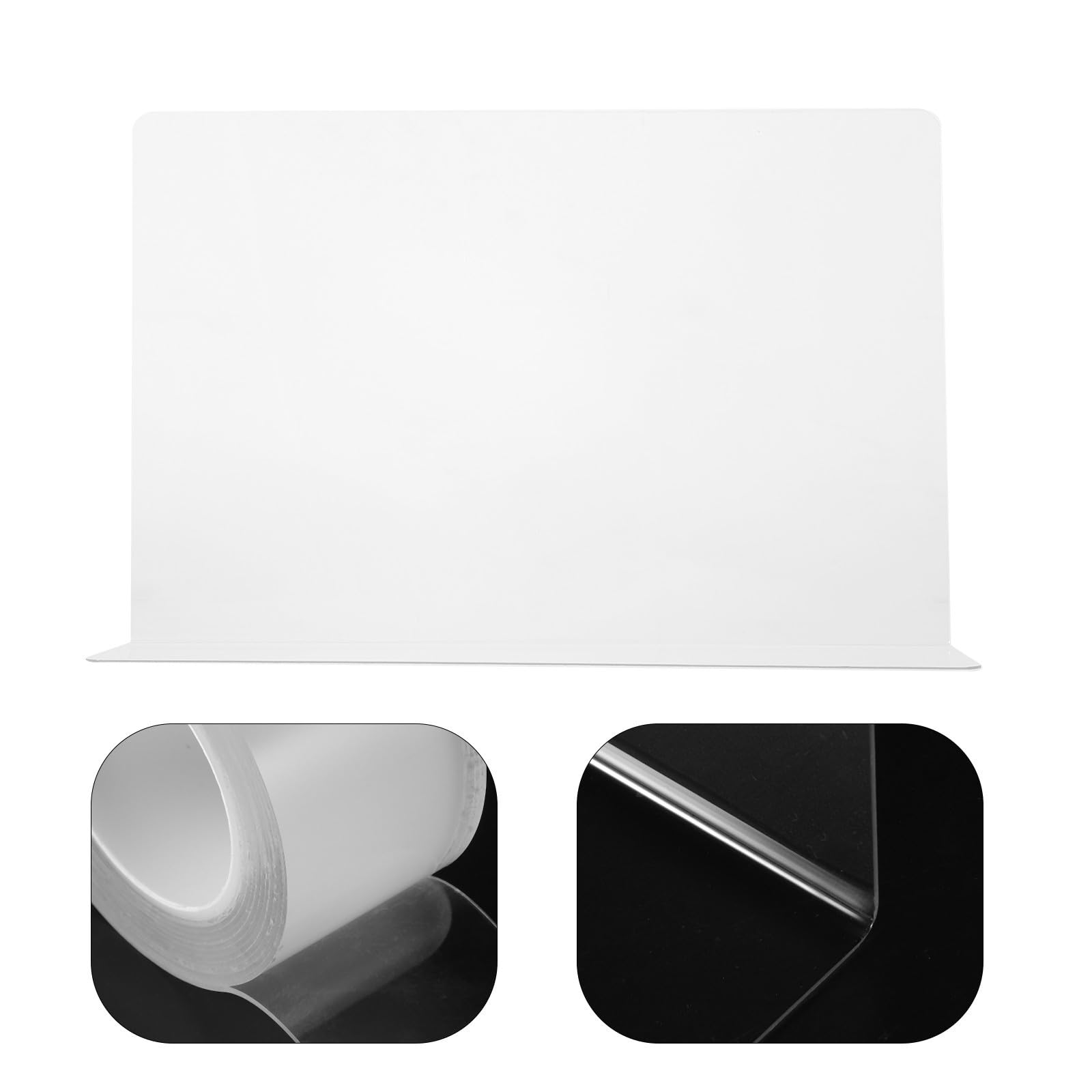 YARNOW Divisor de Estantes Transparente de PVC para Organizador de Armario Instalación Rápida y Alta Visibilidad, Adecuado para Estanterías y Otros Espacios Hogar