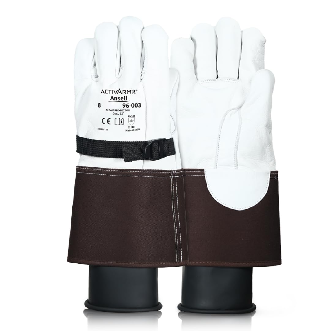 Ansell ActivArmr 96-003 - Guantes industriales, talla 10, color blanco (paquete de 1)