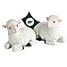 Produktbild VERDOBA - Deko Schafe Zwei Lämmer - Osterdeko wetterfest aus Kunstharz - Naturgetreue Schaf Deko draußen für deinen Garten - Handbemalte Schaf Figur