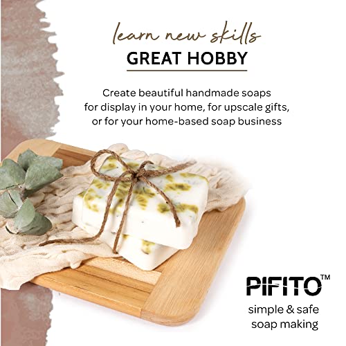 Pifito Charcoal Melt And Pour Soap Base (5 Lb) │ Bulk Premium 100% Natural Glycerin Soap Base │ Luxurious Soap Making Supplies #TOP6