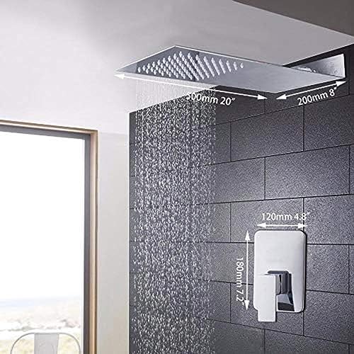 Ensemble de douche cascade mural laiton pour rénovation durable - 3
