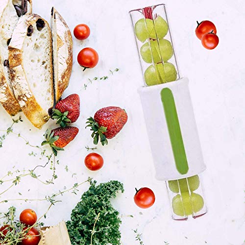 Bingx Tomato Slicer Grape Slicer Obst Salat Slicer Cherry Slicer Zufällige Farbe 1 Stück Vegetable Cutter Grape Slicer Cover