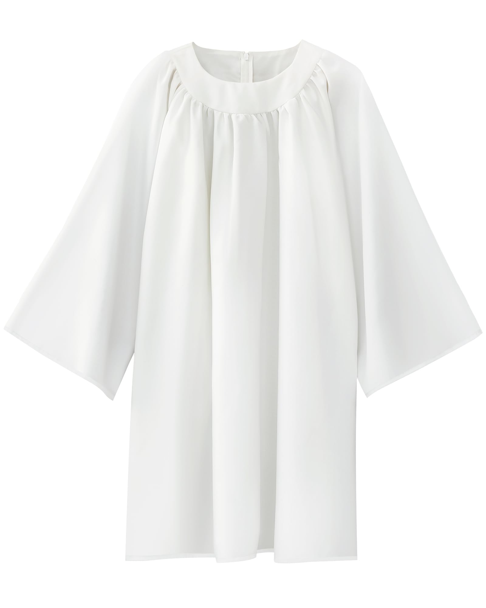 Toulite Unisex Matte Choir Robes for Church Adults Baptism Gown
