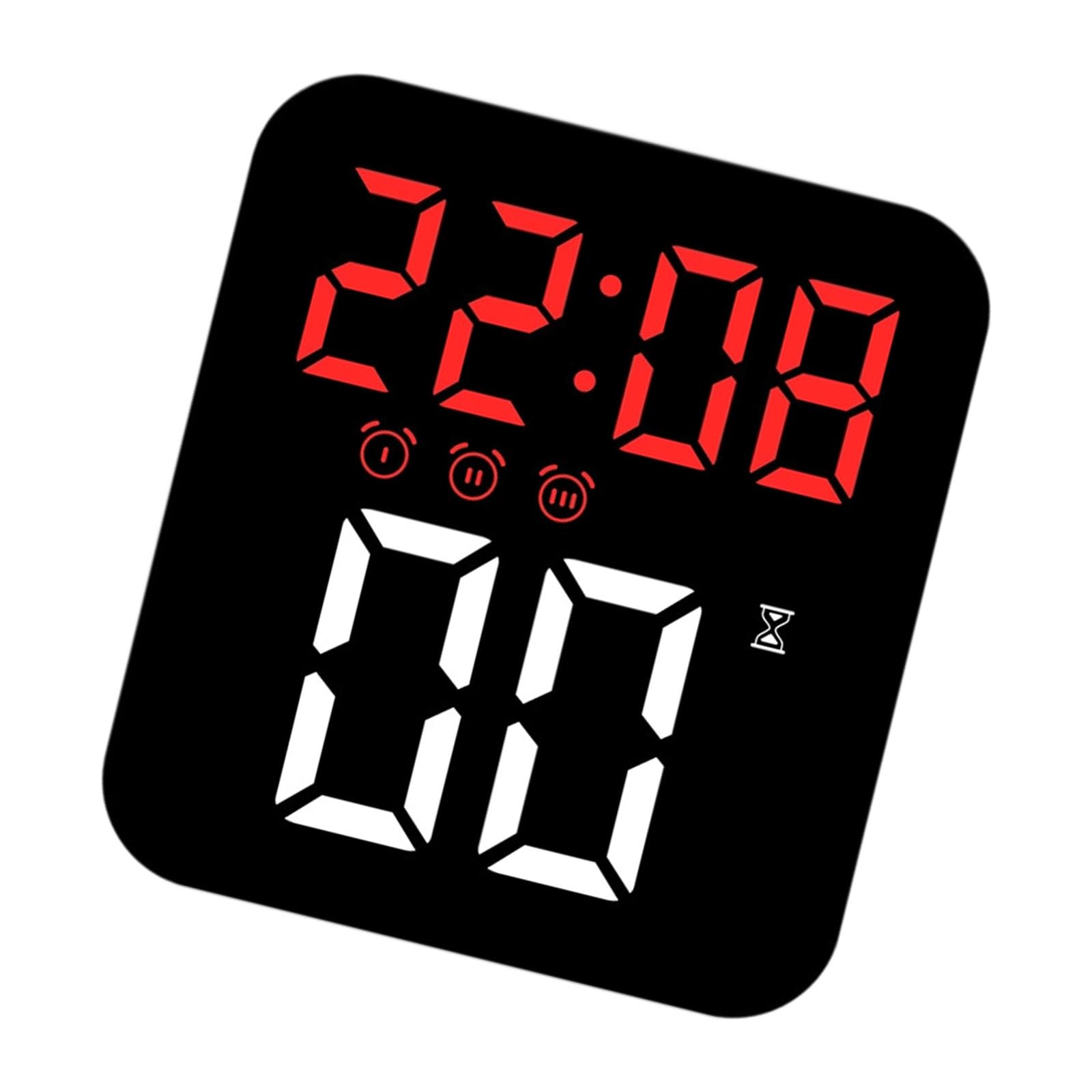 Hsioluted Stylish Minimalists Alarm Clock with Oversized LED Screen 3 Brightness and Timer Bedroom Essential Decors Quiet Bedroom Clock
