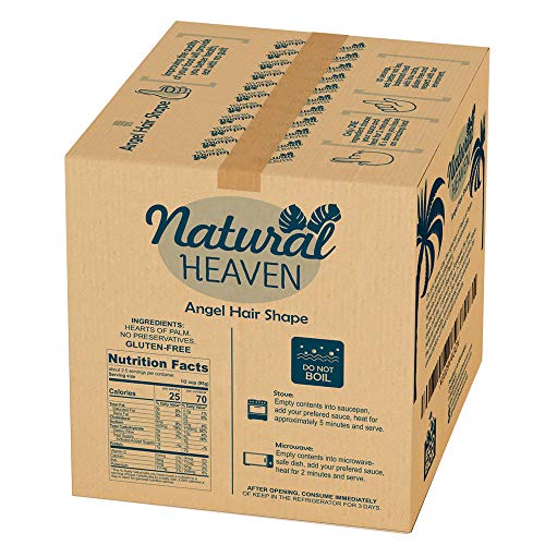 ECOBOX Natural Heaven Pasta Substitute | Angel Hair Hearts of Palm Noodle | 4 Count 9 oz | Environmental friendly - Thumbnail 3