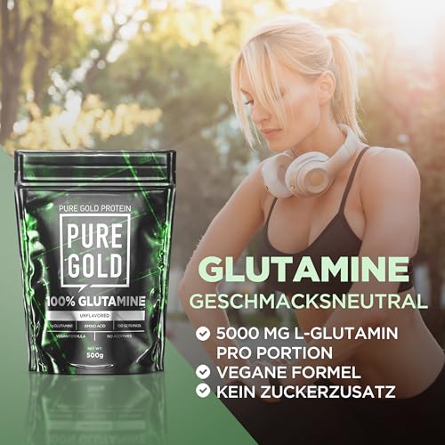 L-Glutamin Getränkepulver – Geschmacksneutral, 500g – Hochwertige Aminosäure für optimale Leistung
