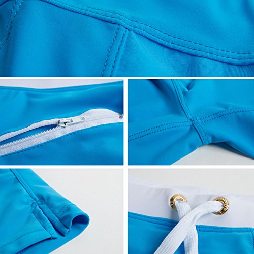 Mily Mens Swim Trunks Swimming Briefs Beach Shorts Square Leg Swimsuit2