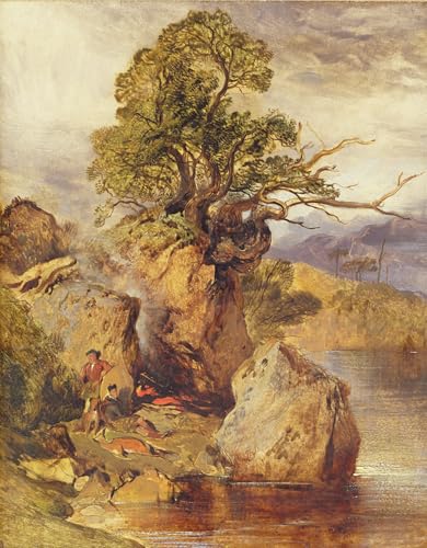 Tableau d'Edwin Landseer impression d'art sur toile 60x90cm