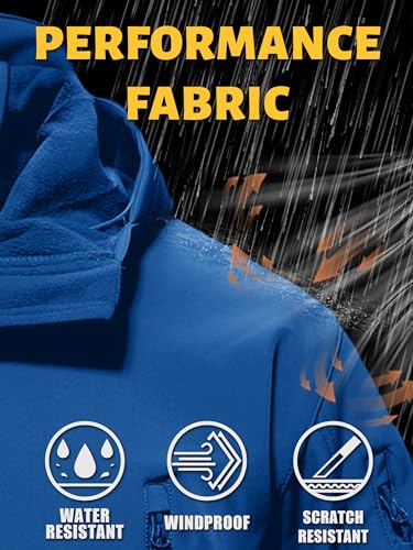 Image of TACVASEN Men's Special Ops Military Tactical Soft Shell Jacket Coat