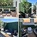ODQPIS Artificial Boxwood Hedge Wall,Greenery Fake Faux Grass Backdrop Divider with Black Steel Planter Box,Outdoor Privacy Panels for Patio,Balcony,Restaurant,Garden,Party Décor 48